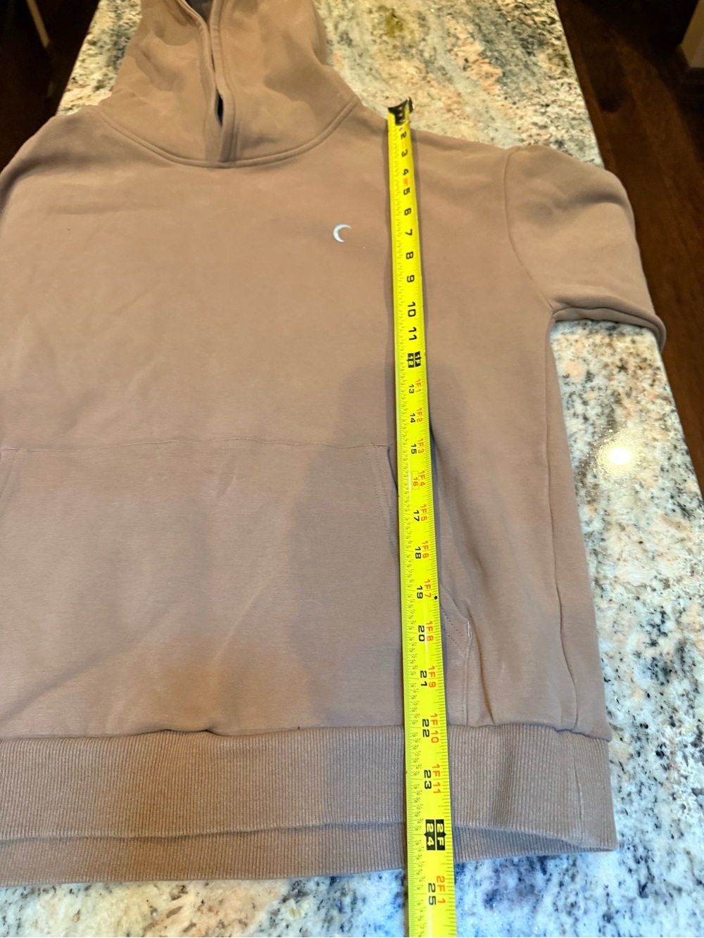 Zyia Active Cozy Pullover Hoodie Sweatshirt Brown Taupe Size Medium.Like new - Picture 6 of 11